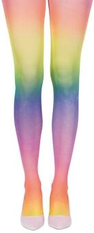 Karneval Damen Strumpfhose Regenbogen