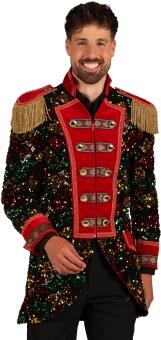 Thetru Karneval Herren Kostüm Jacke Pailletten Wave rot lifestyle