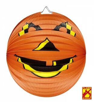 Widmann Halloween Lampion Laterne Kugel-Kürbis