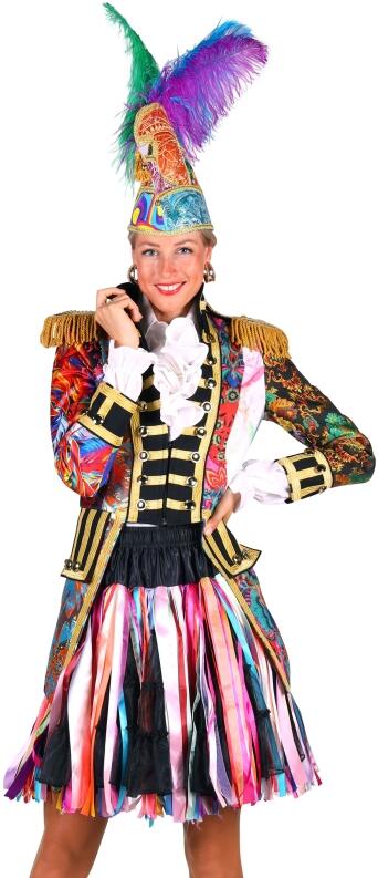 Thetru Karneval Damen Kostüm Jacke Mix It bunt