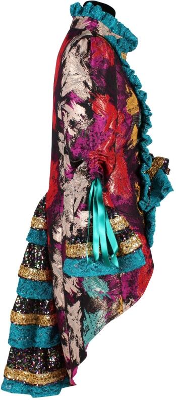 Thetru Karneval Damen Kostüm Jacke Global Paint