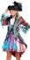 Thetru Karneval Damen Kostüm Jacke Global Paint