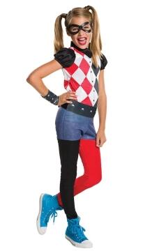 Karneval Halloween Mädchen Kostüm Harley Quinn