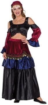 Karneval Damen Kostüm Wahrsagerin Zigeunerin