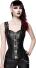 Ocultica Karneval Damen Corsage Jacquard schwarz