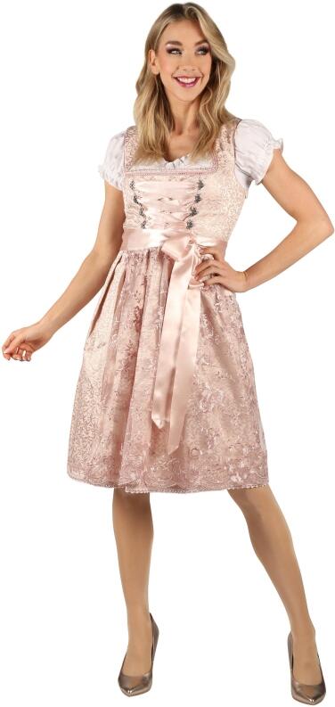 Thetru Oktoberfest Karneval Damen Dirndl Valentina rosa