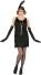 Widmann Karneval Damen Kostüm 20er Charleston Flapper schwarz
