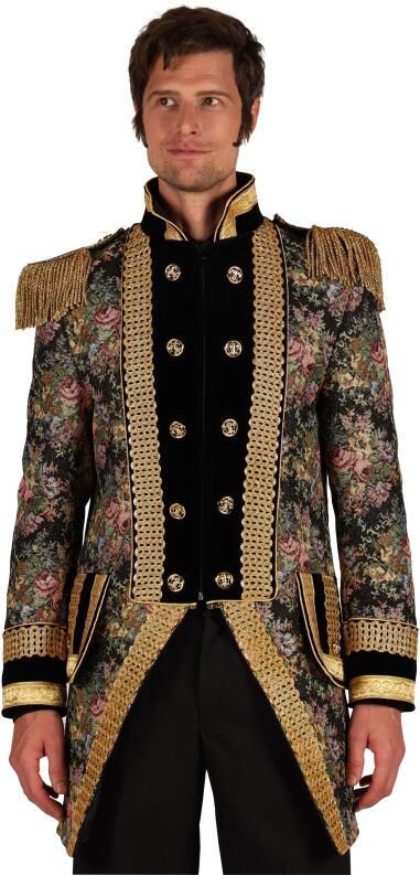 Thetru Karneval Herren Kostüm Jacke Frack Classic Style schwarz