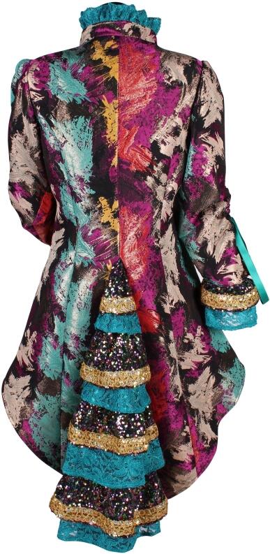Thetru Karneval Damen Kostüm Jacke Global Paint