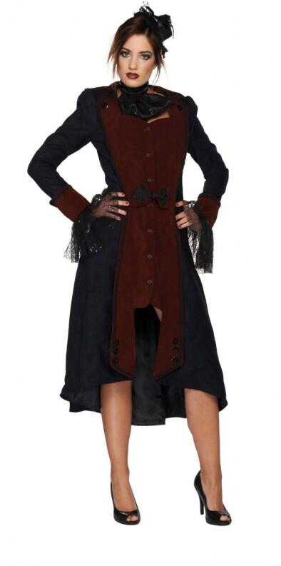 Karneval Halloween Damen Kostüm Gothic Vampir Frau