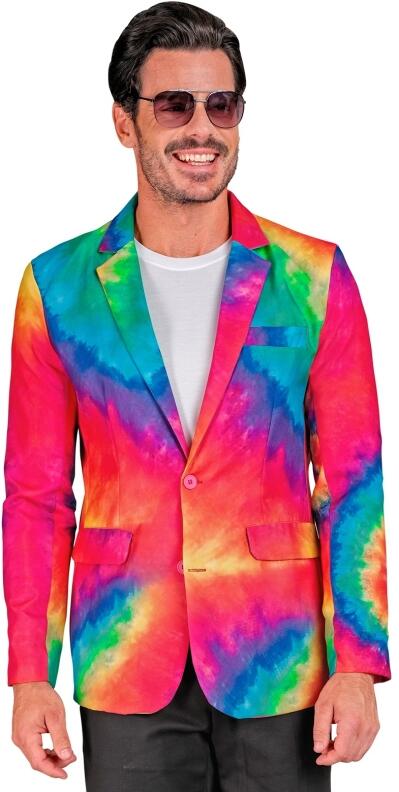Party Jackett Batik neon Tie-Dye bunt