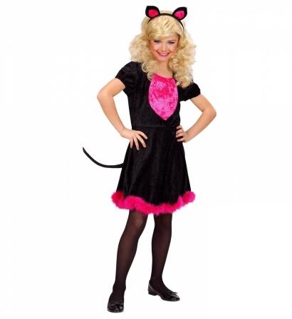 Karneval Mädchen Kostüm Katze Kitty Kat