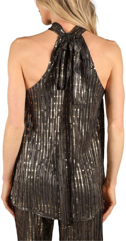 Thetru Karneval Damen Kostüm Disco Queen gold