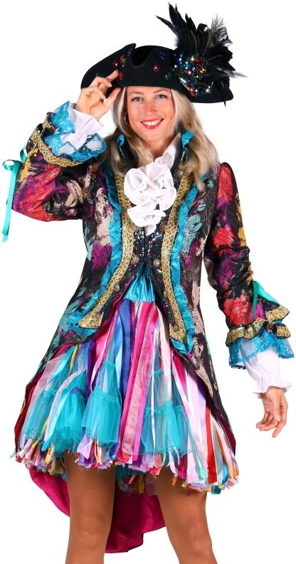 Thetru Karneval Damen Kostüm Jacke Global Paint