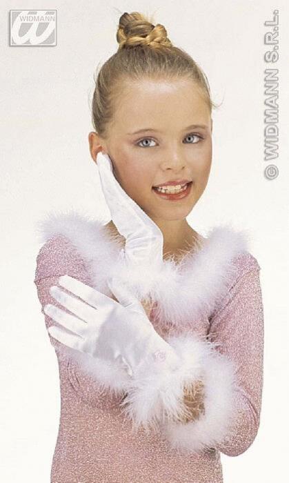 Karneval Kinder Handschuhe SATIN Farbwahl