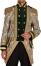 Thetru Karneval Herren Kost&uuml;m Jacke Frack Classic Style beige