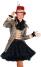 Thetru Karneval Damen Kostüm Piraten Bluse schwarz