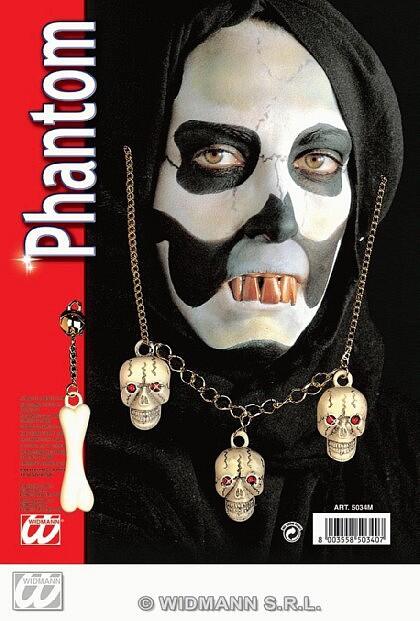 Karneval Halloween Schmuck Set SKULL