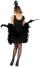 Widmann Karneval Damen Kostüm 20er Charleston Flapper schwarz