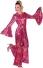 Thetru Karneval Damen Kostüm Jumpsuit 80er Disco pink