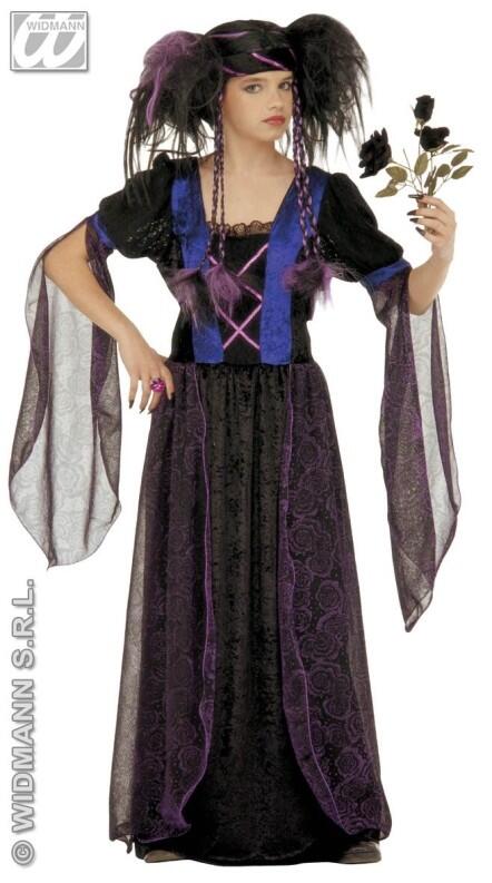 Karneval Halloween Mädchenkostüm Gothic Prinzessin