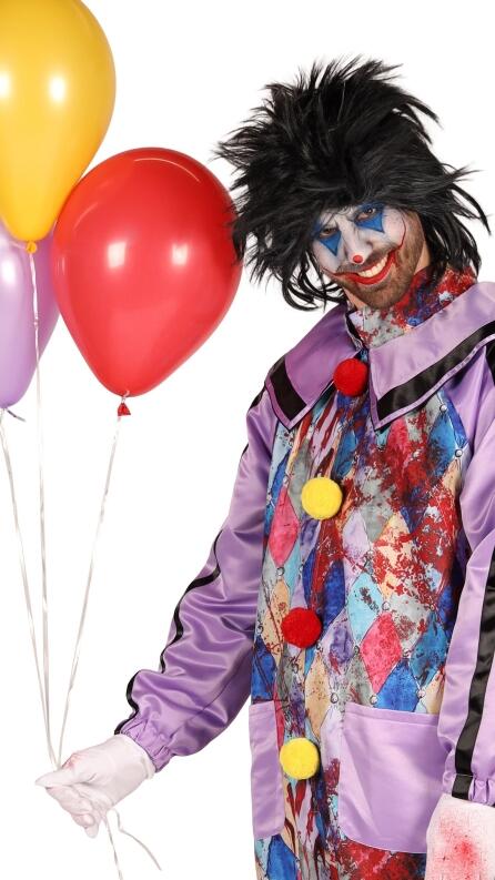Thetru Karneval Halloween Herren Kostüm Böser Clown August
