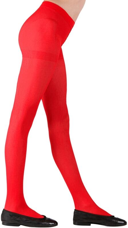 Widmann Karneval Halloween Kinder Strumpfhose rot