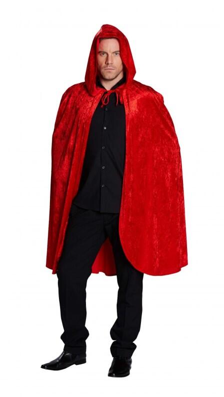 Karneval Halloween Samt Cape rot