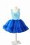Karneval Mädchen Kostüm Ballerina Flower blau