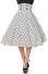 Belsira Tellerrock midi weiß gepunktet