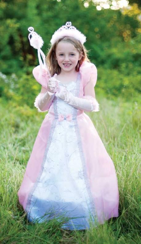 Karneval Mädchen Kostüm Prinzessin blau