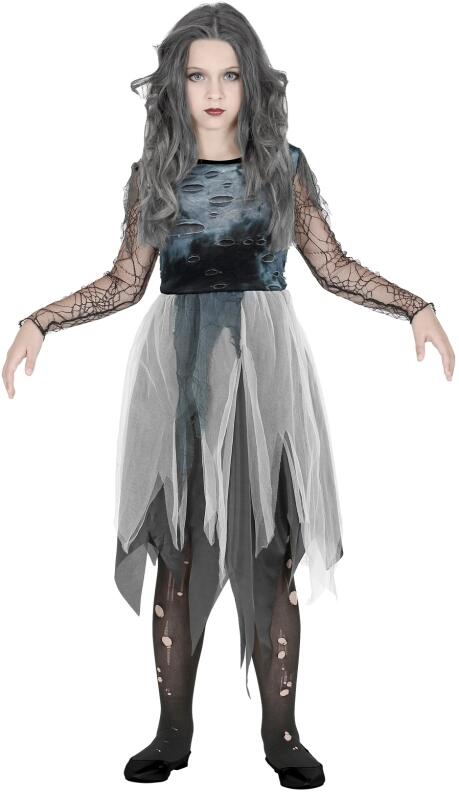 Karneval Halloween Mädchen Kostüm Ghostly Spirit schwarz