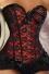 Damen Corsage Spitze rot
