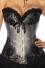 Damen Satin Corsage Gothic