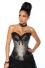 Damen Satin Corsage Gothic