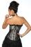 Damen Satin Corsage Gothic