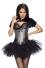 Damen Satin Corsage Gothic