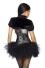 Damen Satin Corsage Gothic