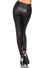 Damen Wetlook Leggings Floral