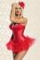 Damen Corsage Burlesque