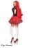 Leg Avenue Karneval Damen Kostüm Rotkäppchen Divine Miss Red