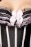 Karneval Damen Corsage Burlesque schwarz rosa