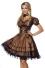 Oktoberfest Dirndl Kleid Jacquard braun