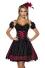 Oktoberfest Dirndl Kleid Jacquard rot