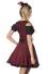 Oktoberfest Dirndl Kleid Jacquard rot