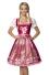 Oktoberfest Dirndl Kleid mit transparenter Schürze rot