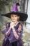 Great Pretenders Karneval Halloween Kinder Hexenhut Amethyst lila