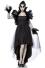 Karneval Halloween Damen Kostüm Schwarze Krähen Hexe