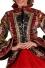 Thetru Karneval Damen Kostüm Jacke Frack Carnevale Fiesta rot