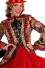 Thetru Karneval Damen Kostüm Jacke Frack Carnevale Fiesta rot
